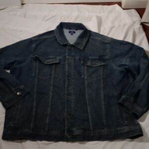 George Men's  Blue Denim Jacket, 3XL